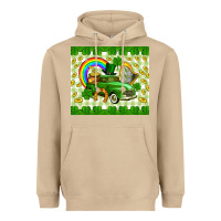Mushroom St. Patrick's truck Heavyweight Hoodie - CowGirlArtShop