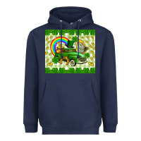 Navy St. Patrick's truck Heavyweight Hoodie - CowGirlArtShop