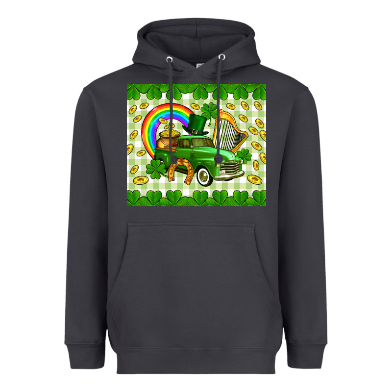 St. Patrick's Truck Heavyweight Hoodie by CowGirlArtShop | Teevron