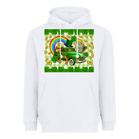 White St. Patrick's truck Heavyweight Hoodie - CowGirlArtShop