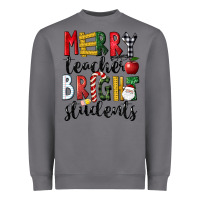 Storm Merry Teacher Bright Students Christmas Heavyweight Sweatshirt - LillyAllenDesigns