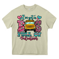 Mossy i've got a bus full of valentines school bus Heavy Core Tee - Jasminsmagicworld