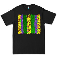 Black mardi gras leopard brushstrokes Premium Tee - AdoDesignShop