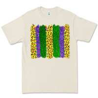 Bone mardi gras leopard brushstrokes Premium Tee - AdoDesignShop