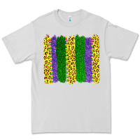 Dove Grey mardi gras leopard brushstrokes Premium Tee - AdoDesignShop
