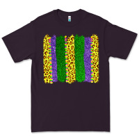 Plum mardi gras leopard brushstrokes Premium Tee - AdoDesignShop