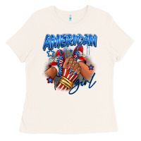 Bone Afro american girl sneakers Ladies Tee - RanaPortraitStore