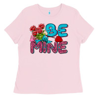 Bubblegum Pink be mine valentine Ladies Tee - AdoDesignShop