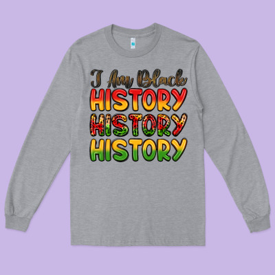 I Am Black History Long Sleeve Tee Designed By Lillyallendesigns
