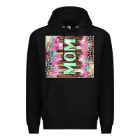 Black Mom leopard Premium Hoodie - CowGirlArtShop