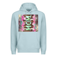 Blue Mist Mom leopard Premium Hoodie - CowGirlArtShop