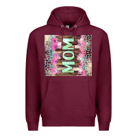 Burgundy Mom leopard Premium Hoodie - CowGirlArtShop