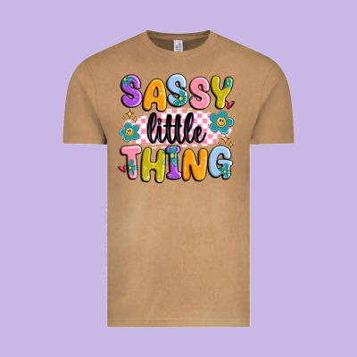 Sassy Little Thing Vintage Tee Designed By Maliassmallbusiness