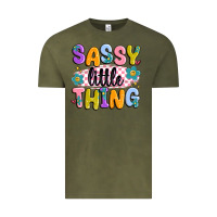 Vintage Olive sassy little thing Vintage Tee - MaliasSmallBusiness