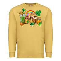 Antique Gold St. Patricks coffee cups Premium Sweatshirt - HowdyJamesFarm
