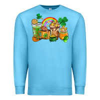 Ocean Blue St. Patricks coffee cups Premium Sweatshirt - HowdyJamesFarm