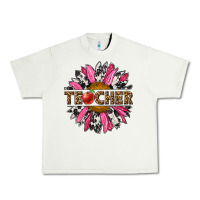Pistachio western teacher sunflower Urban Heavy Tee - NancyCooperArtShop
