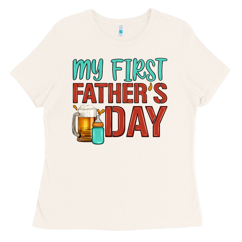 My First Father's Day Ladies Tee by Artiststas | Teevron