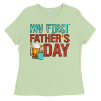 Matcha my first father's day Ladies Tee - Artiststas