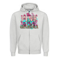 Dove Grey The pink is for my Grandma Cancer Awareness Zipper Hoodie - HowdyJamesFarm