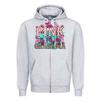 Heather Grey The pink is for my Grandma Cancer Awareness Zipper Hoodie - HowdyJamesFarm