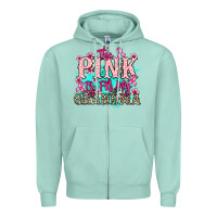 Seafoam The pink is for my Grandma Cancer Awareness Zipper Hoodie - HowdyJamesFarm