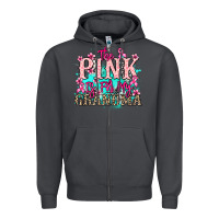 Smoke The pink is for my Grandma Cancer Awareness Zipper Hoodie - HowdyJamesFarm