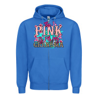 True Royal The pink is for my Grandma Cancer Awareness Zipper Hoodie - HowdyJamesFarm
