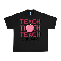 Black teach with love Urban Heavy Tee - JahusDesignShop