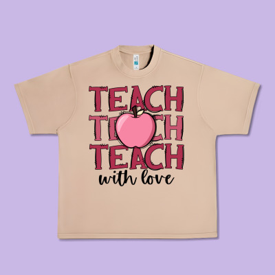 Teach With Love Urban Heavy Tee Designed By Jahusdesignshop