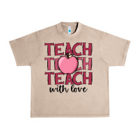 French Oak teach with love Urban Heavy Tee - JahusDesignShop