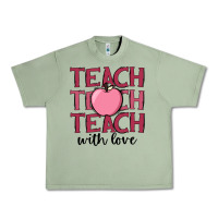 Oil Green teach with love Urban Heavy Tee - JahusDesignShop
