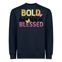 Navy bold beautiful blessed Heavyweight Sweatshirt - LillyAllenDesigns