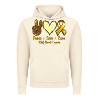 Vintage Artic Peace love cure Bone Cancer Vintage Hoodie - NancyCooperArtShop
