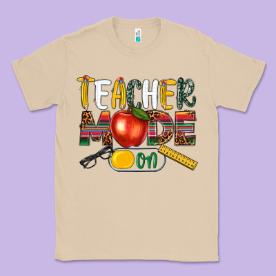 Teacher Mode On Classic Tee Designed By Nancycooperartshop