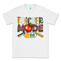 White teacher mode on Classic Tee - NancyCooperArtShop