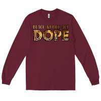 Burgundy black women are dope Long Sleeve Tee - LillyAllenDesigns