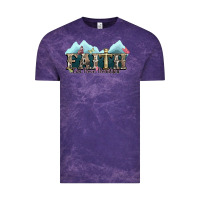 Cloud Purple faith can move mountains cross Vintage Tee - NancyCooperArtShop