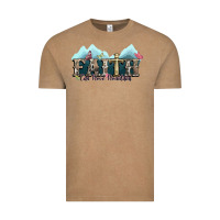 Faith Can Move Mountains Cross Vintage Tee | Teevron