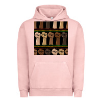 Pigment Salmon melanin rised fist seamless pattern Urban Hoodie - BundleAndBundleShop