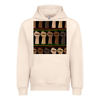 Sandshell melanin rised fist seamless pattern Urban Hoodie - BundleAndBundleShop