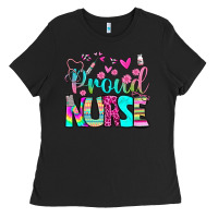 Black proud nurse Ladies Tee - BundleAndBundleShop