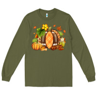 Army Green Fall American Football Long Sleeve Tee - RanaPortraitStore