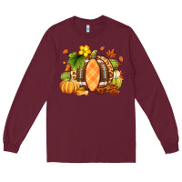 Burgundy Fall American Football Long Sleeve Tee - RanaPortraitStore