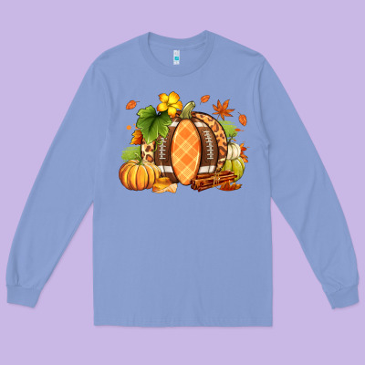 Fall American Football Long Sleeve Tee Designed By Ranaportraitstore