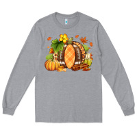 Heather Grey Fall American Football Long Sleeve Tee - RanaPortraitStore
