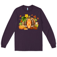 Plum Fall American Football Long Sleeve Tee - RanaPortraitStore