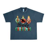 Midnight Navy howdy christmas Urban Heavy Tee - MaliasSmallBusiness