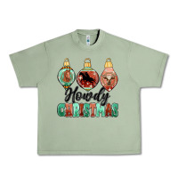 Oil Green howdy christmas Urban Heavy Tee - MaliasSmallBusiness