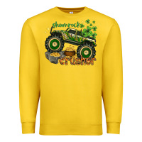 Lemon shamrock crusher st. patrick's day Premium Sweatshirt - HowdyJamesFarm